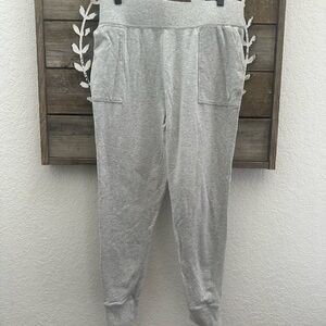 Nike Yoga Light Gray Cozy Jogger Pants ladies large